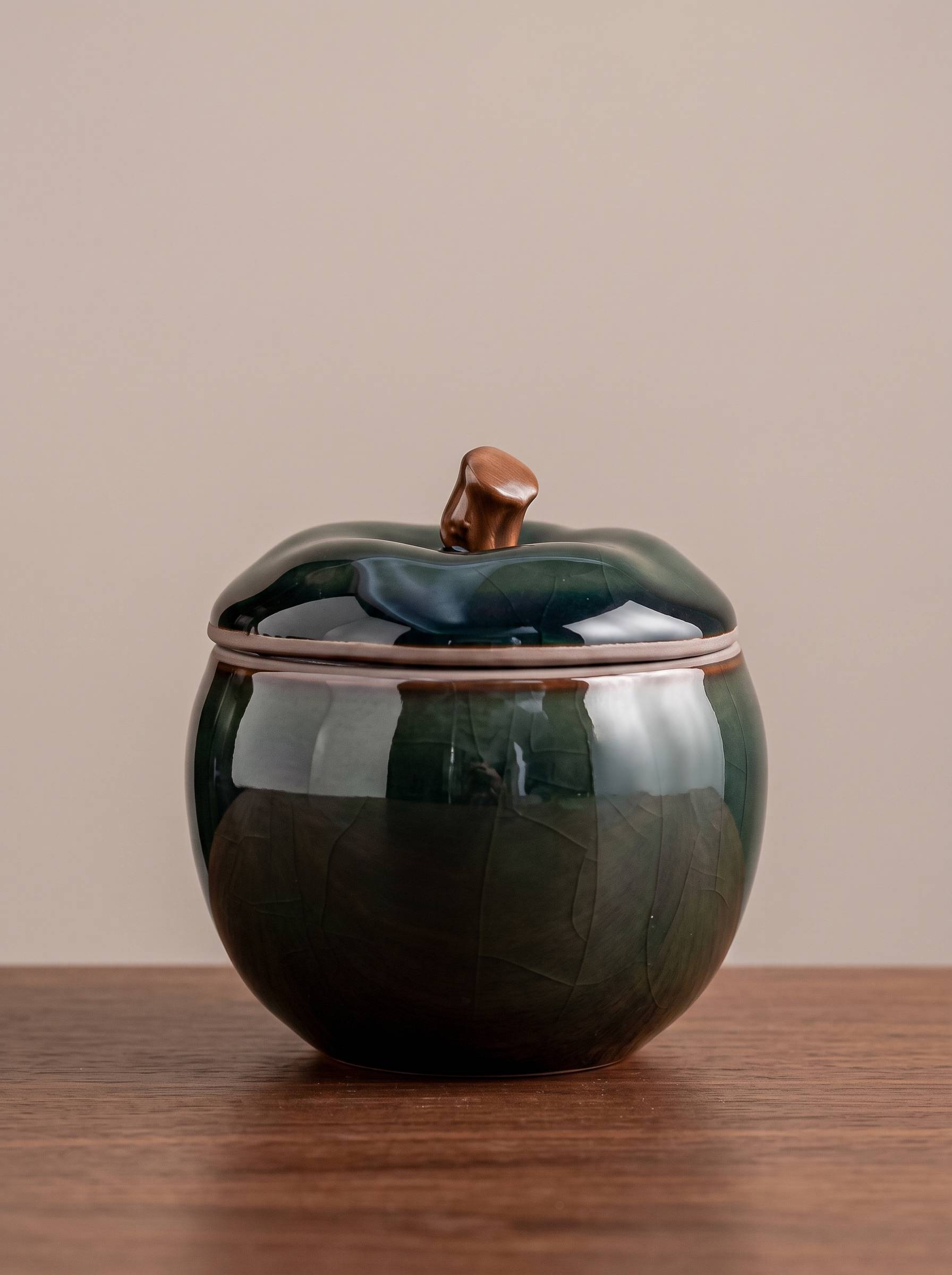 Mini urn Appel - Diepgroen